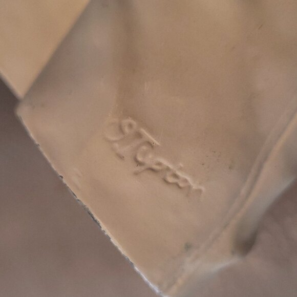 Man's Torso Sculpture Statue Signed Oliver Tupton Muscular Sexy Vintage College - Picture 2 of 15